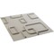 Ekena Millwork 11 7/8in. W x 11 7/8in. H Oslo EnduraWall Decorative 3D Wall Panel Covers 0.98 Sq. Ft. WP12X12OSGBW - alternate 3